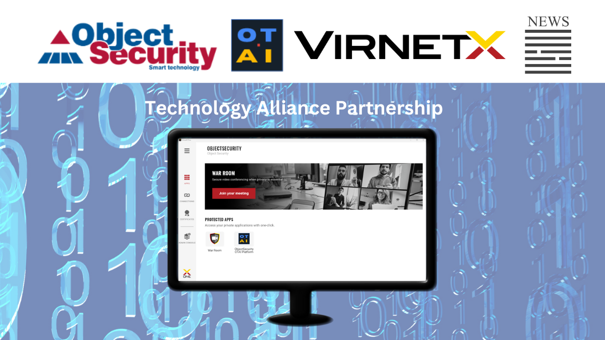 ObjectSecurity and VirnetX Technology Alliance Announced